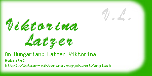viktorina latzer business card